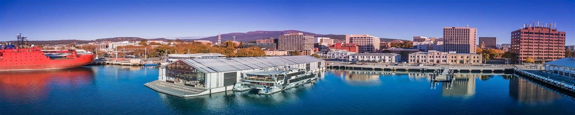 A panoramic view of Hobart, Tasmania